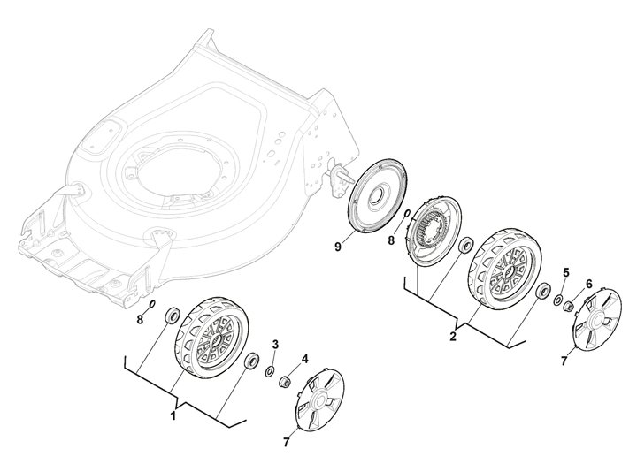 Mountfield SP42 Wheels