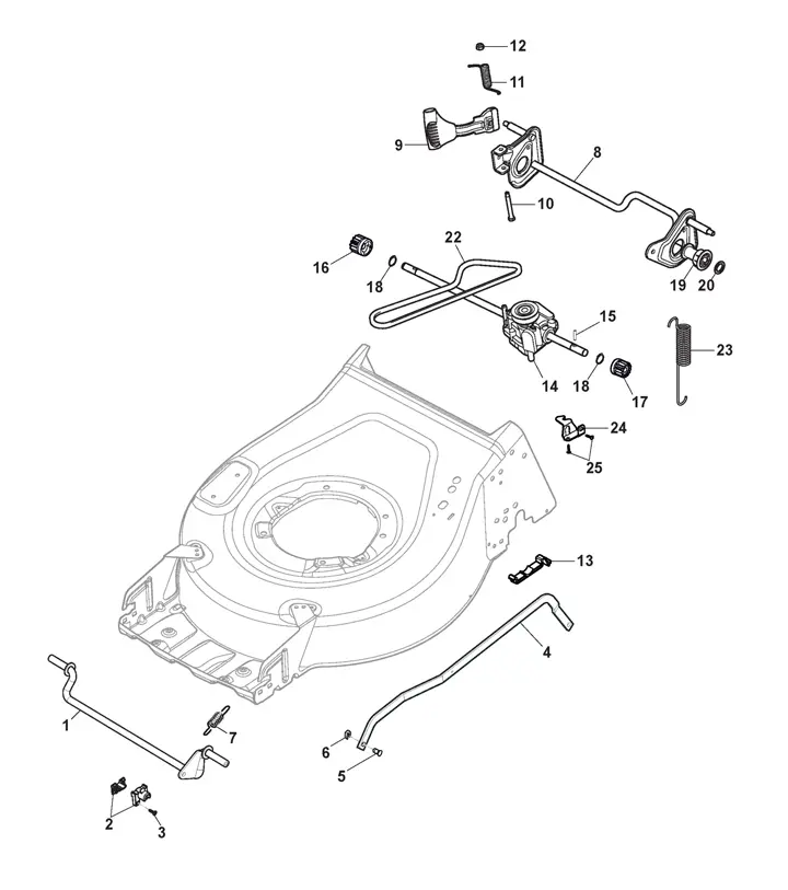 Mountfield SP46 Height Adjuster