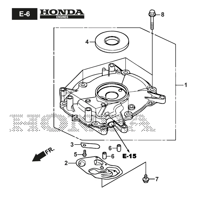Mountfield SP46 Elite - Engine Crankcase Cover