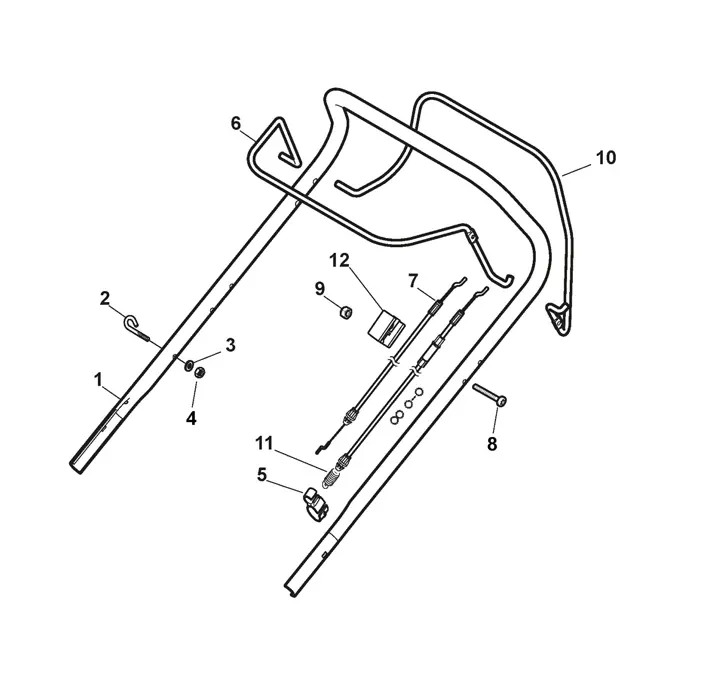 Mountfield SP46 Elite - Handle Upper