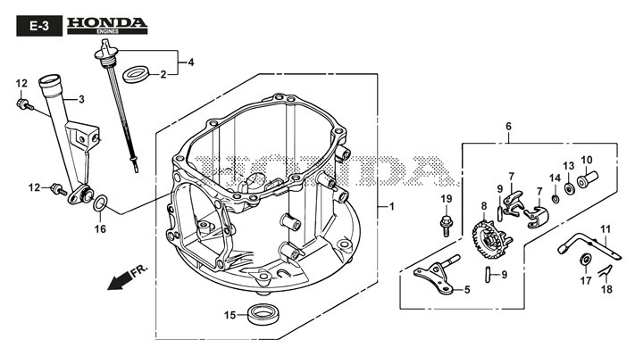 Mountfield SP485HWV Crankcase