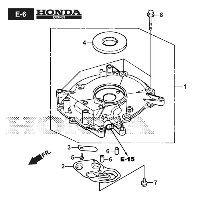SP485 HW V (2021) Mountfield SP485HWV - Engine Crankcase Cover