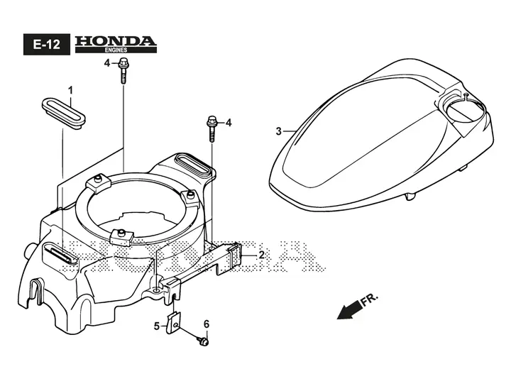 Mountfield SP485HWV - Engine Fan Cover