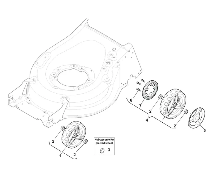 Mountfield SP485HWV Wheels