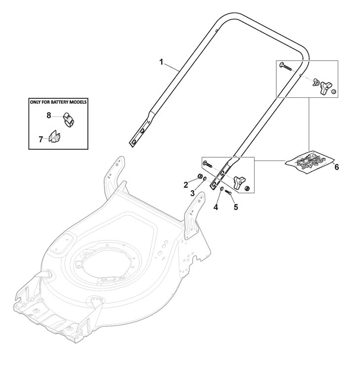 Mountfield SP53 Handle