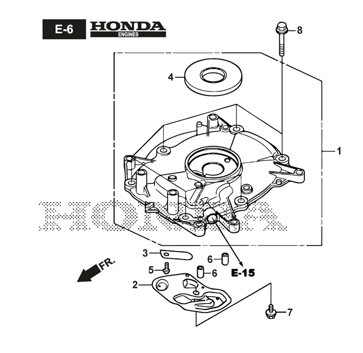 Mountfield SP53-Elite - Engine Crankcase Cover