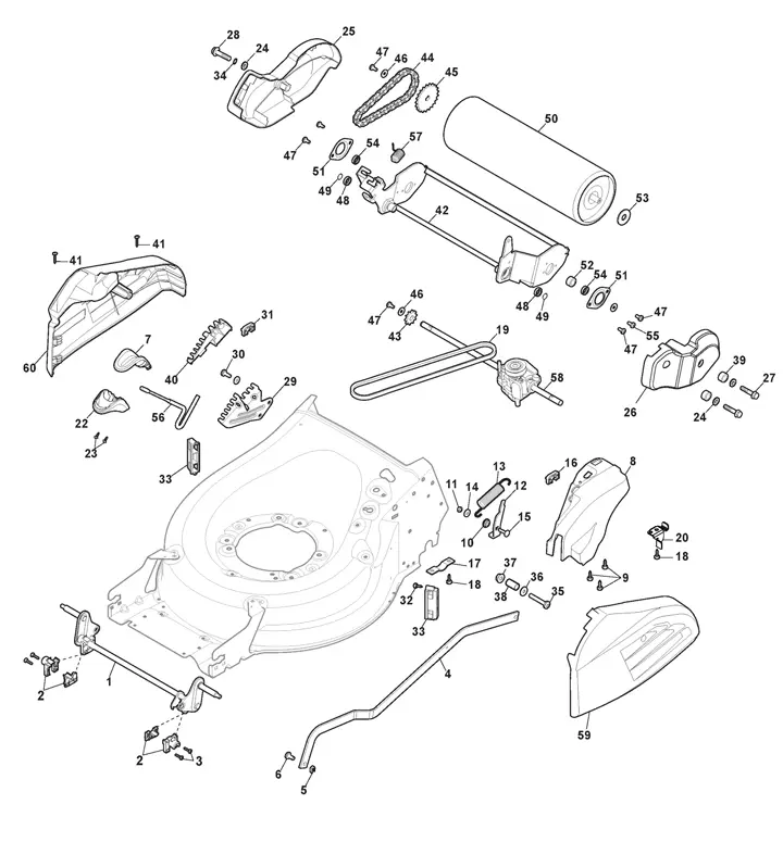 Mountfield SP555RV Height Adjuster