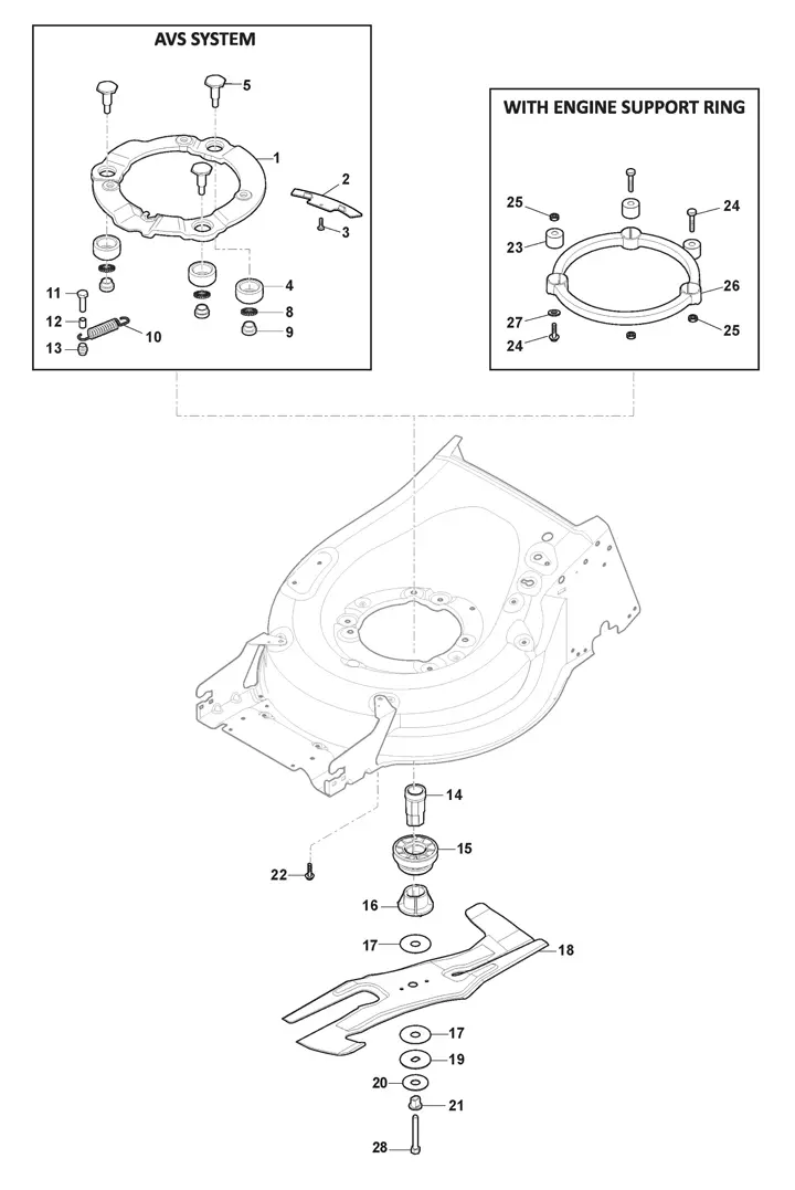 Mountfield SP555RV Blade