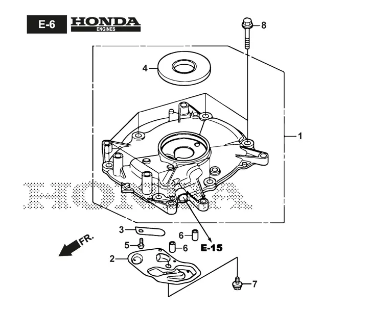 Mountfield SP555RV Crankcase