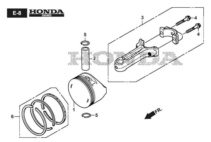 Mountfield SP555RV Piston