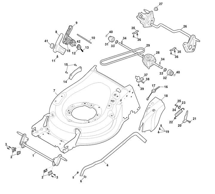 Mountfield SP555V Height Adjuster
