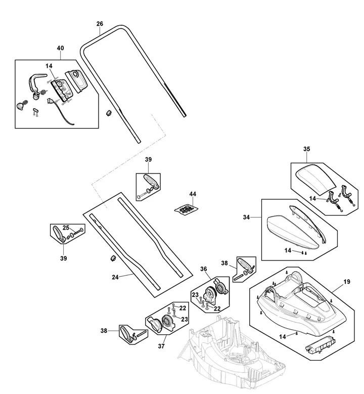 Mountfield Electress 34Li Handle