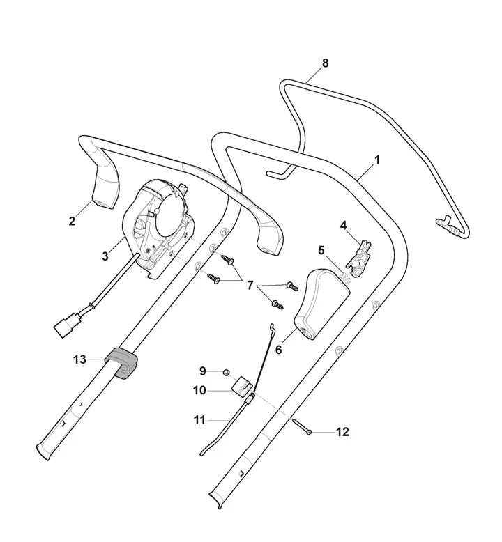 Mountfield Empress 41RLi Handle