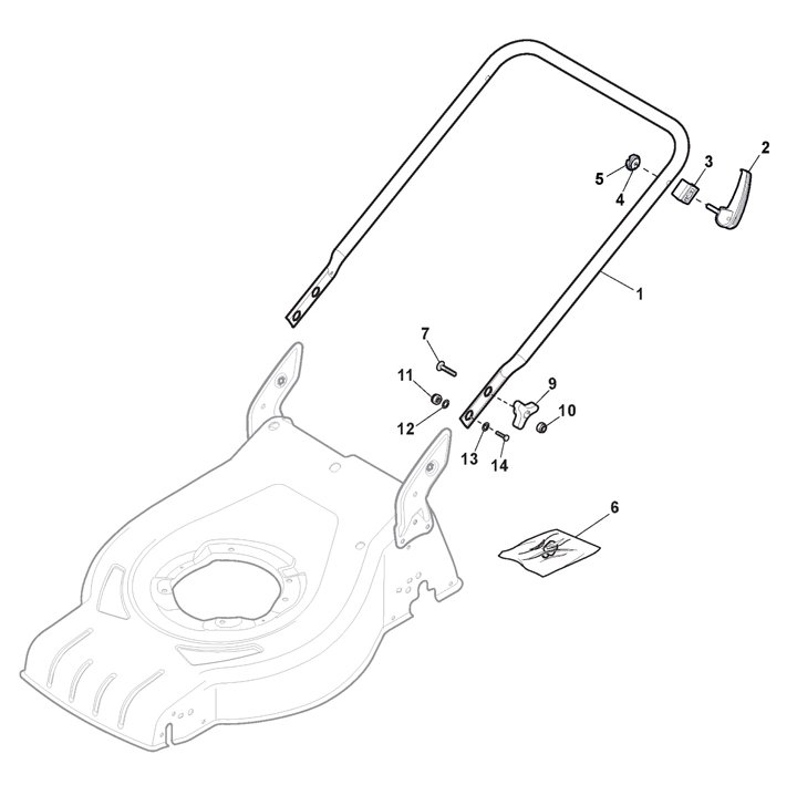 Mountfield Empress 41RLi Handle