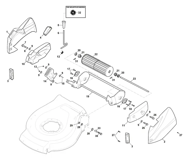 Mountfield Empress 41RLi Roller Assemble
