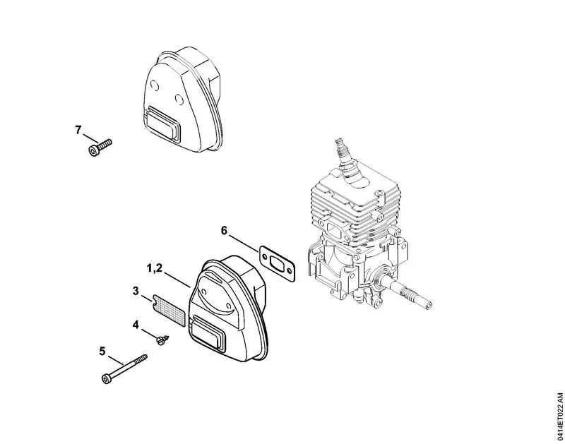 Stihl FS56CE - Muffler
