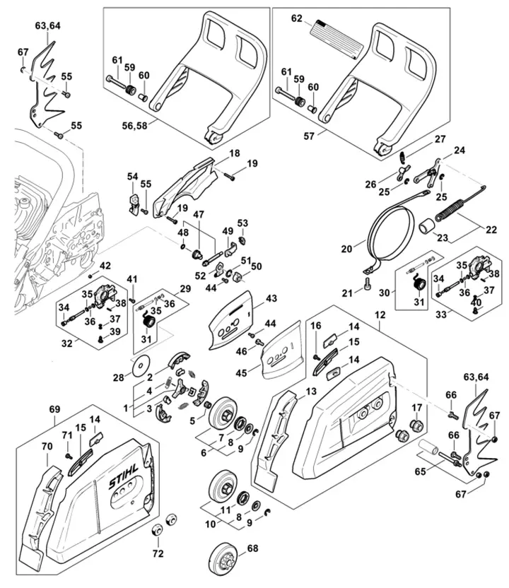 Stihl MS881 - Clutch