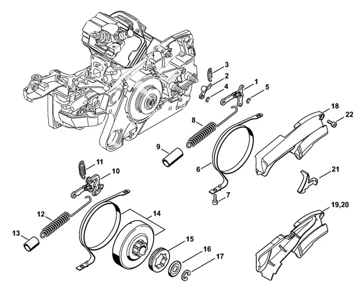 Stihl MS362C-M chain tensioner
