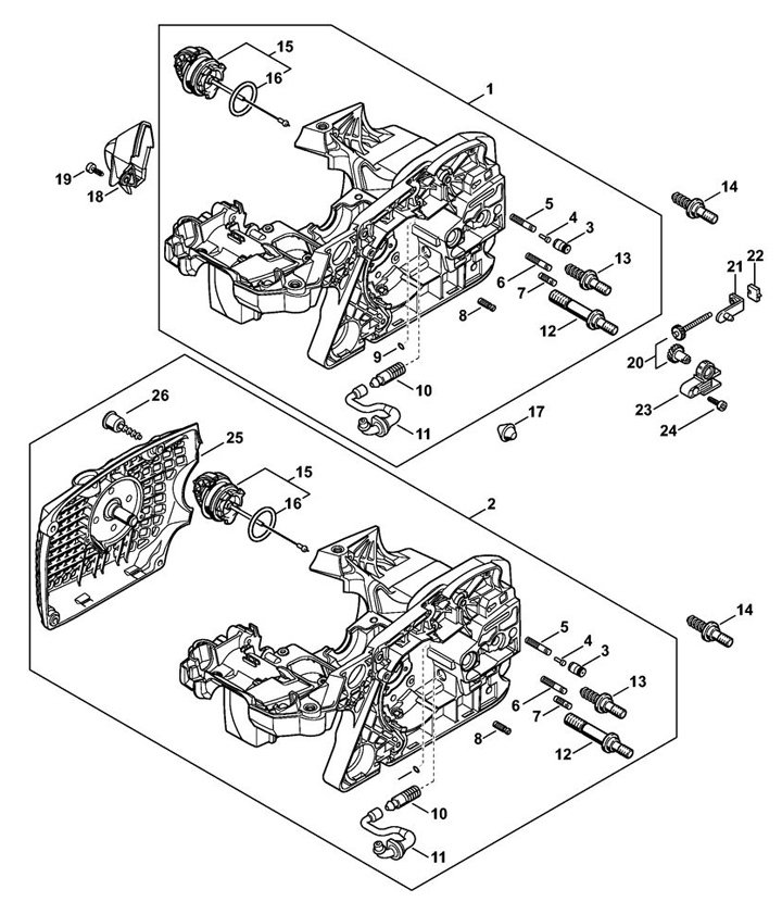 Stihl MS391 - Engine Housing