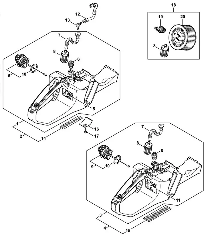 Stihl MS362C-M - Tank Housing