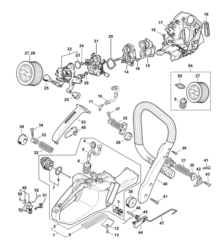Stihl MS400C-M - Tank Housing