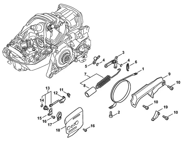 Stihl MS462C-M - Chain Brake
