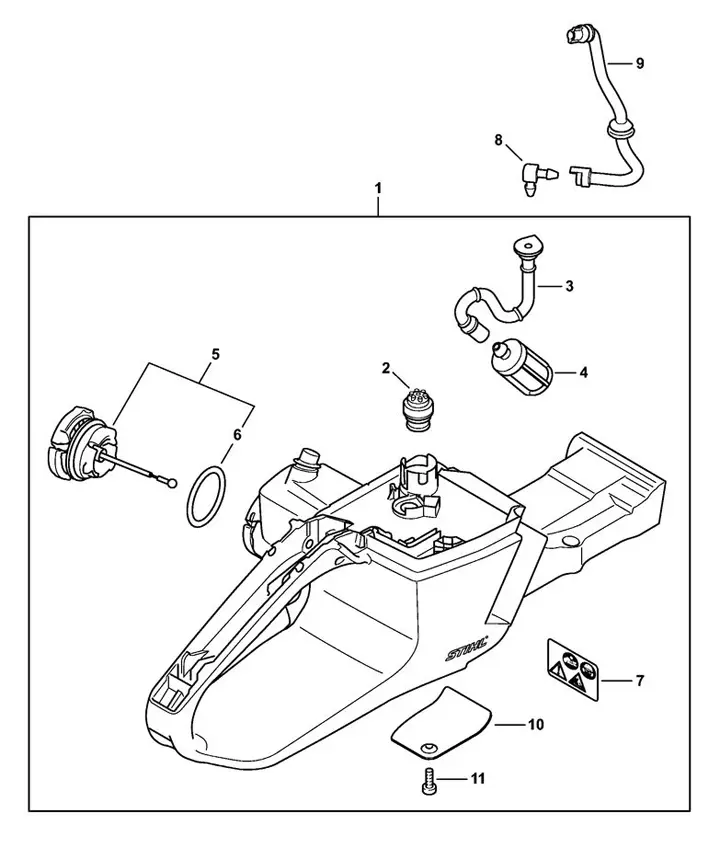 Stihl MS462C-M - Tank Housing