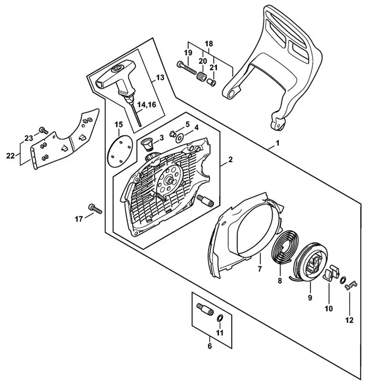 Stihl MS462C-M - Rewind Starter