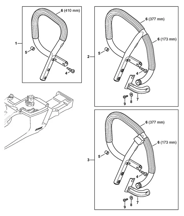 Stihl MS462C-M - Handlebar