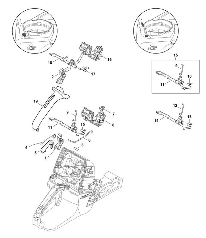 Stihl MS661C-M - Throttle Control