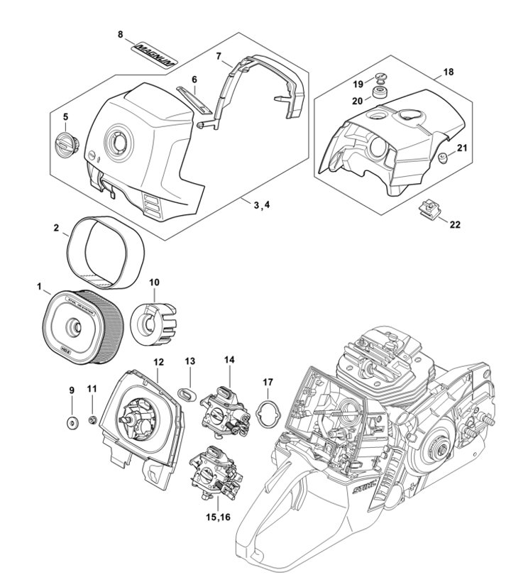 Stihl MS661 - Air Filter