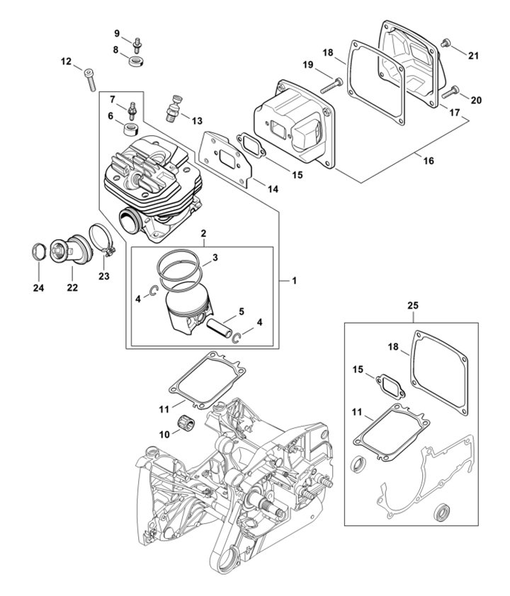 Stihl MS661C-M - Cylinder