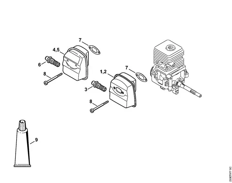Stihl FS55R - Muffler