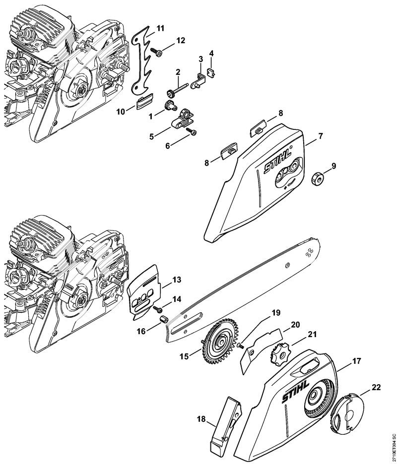 ms291 chain tensioner