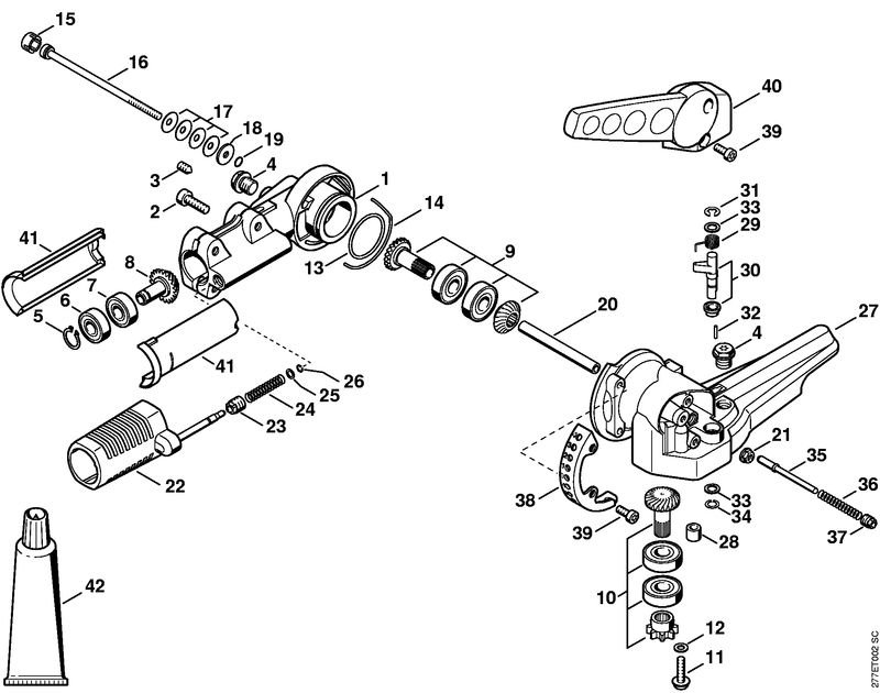 277ET002_ZGR_01_04 Stihl HLE71 - Angle Drive