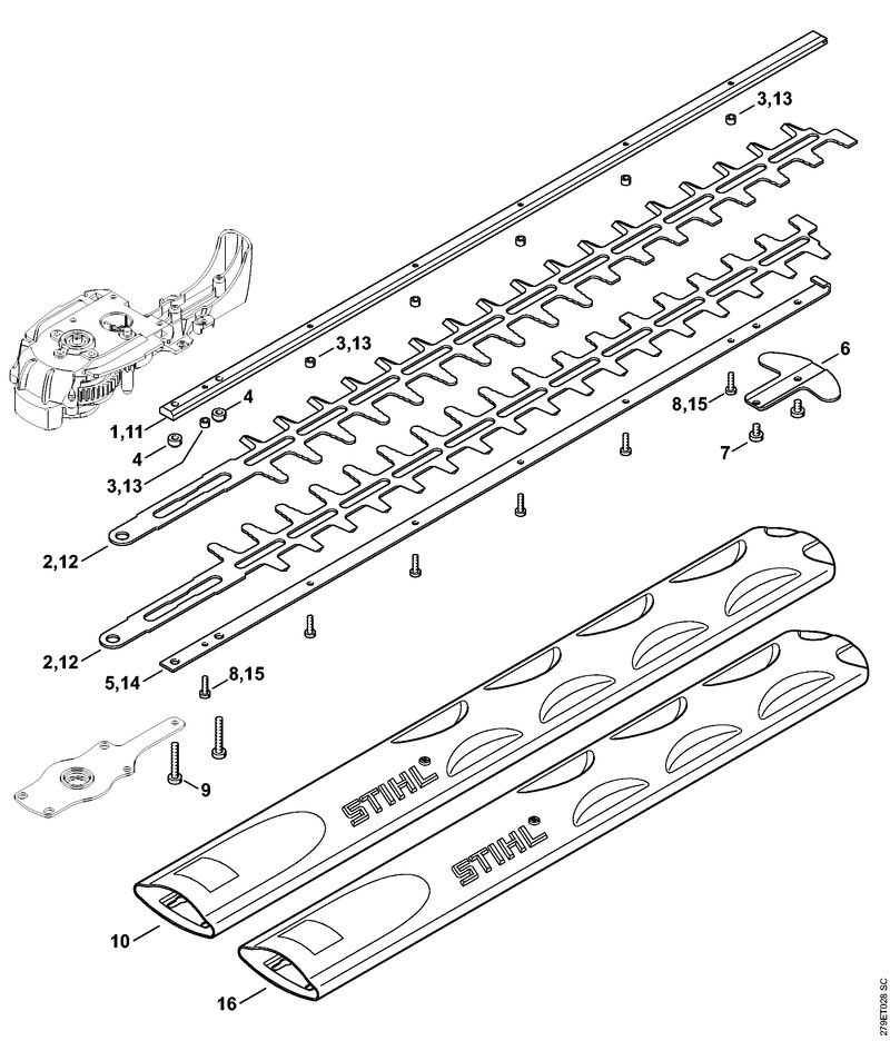 279ET028_ZGR_01_04 Stihl HSE71 - Cutter Bar