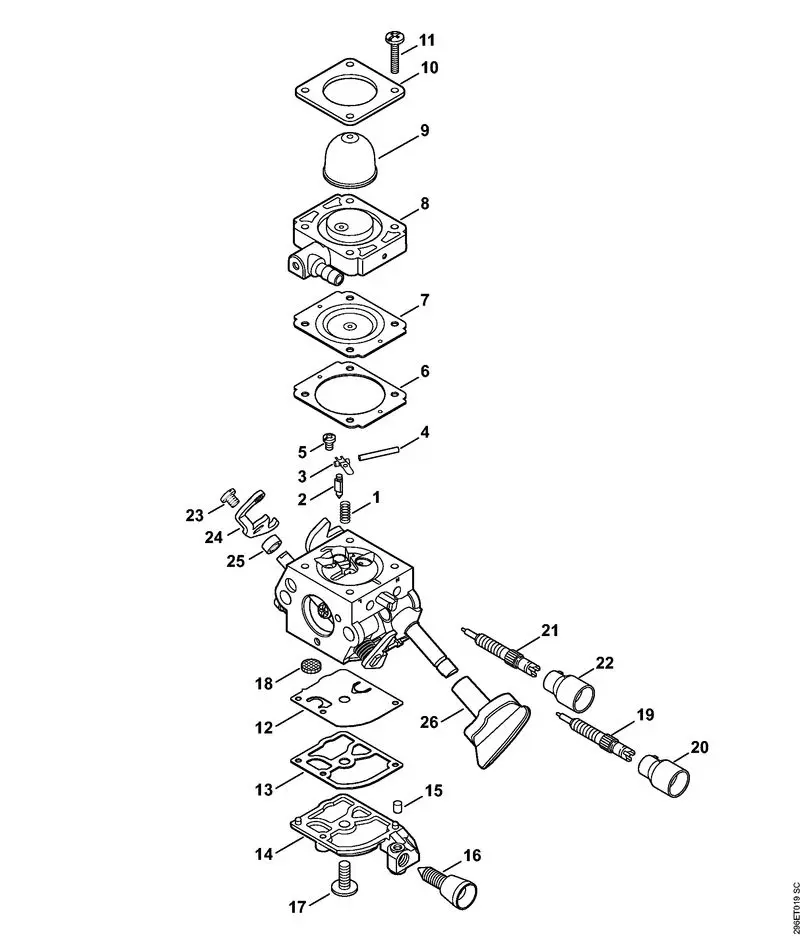 Stihl BG56C-E - Carburetor