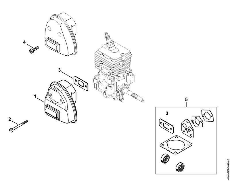 Stihl FS70RCE - Muffler