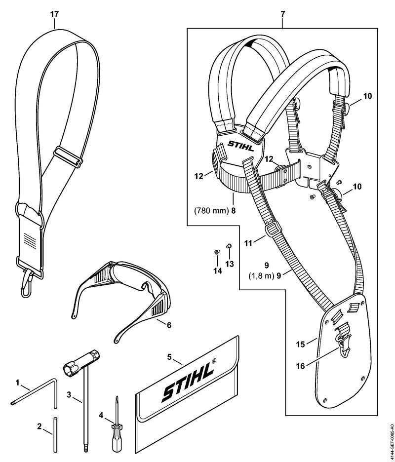 Stihl FS70RCE tools