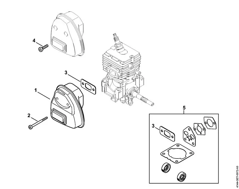 Stihl FS50CE - Muffler