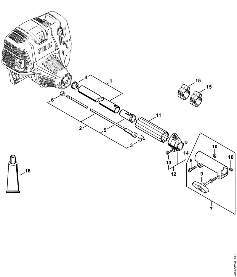 Stihl KM131 - Drive Tube Assembly