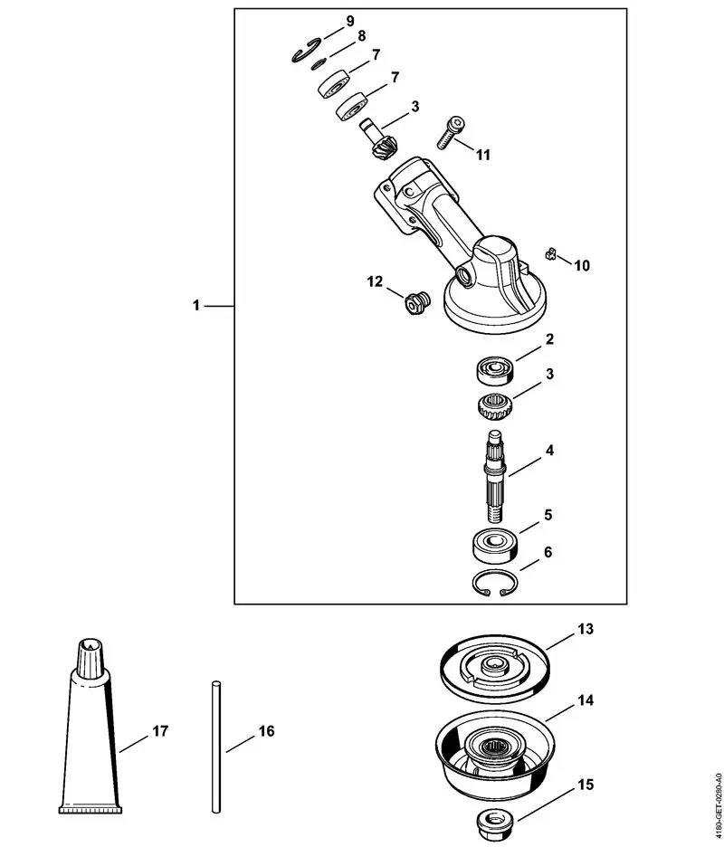 Stihl FS91R - gear head