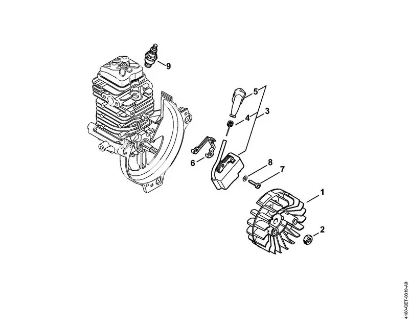 4180-GET-0319_ZGR_01_01 Stihl FS91R - Ignition System
