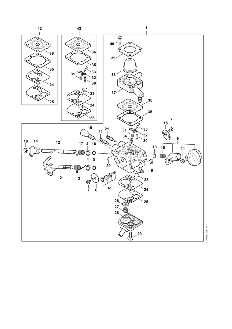 Stihl FS91 - Carburetor 4180/15