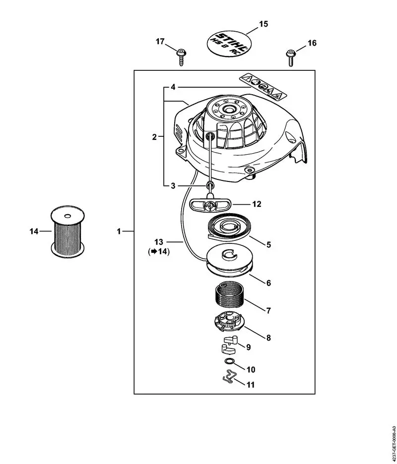 Stihl HS82RCE - Rewind Starter