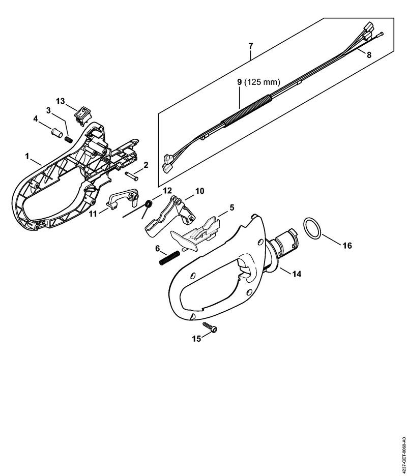 Stihl HS82RCE - Control Handle 40.2018