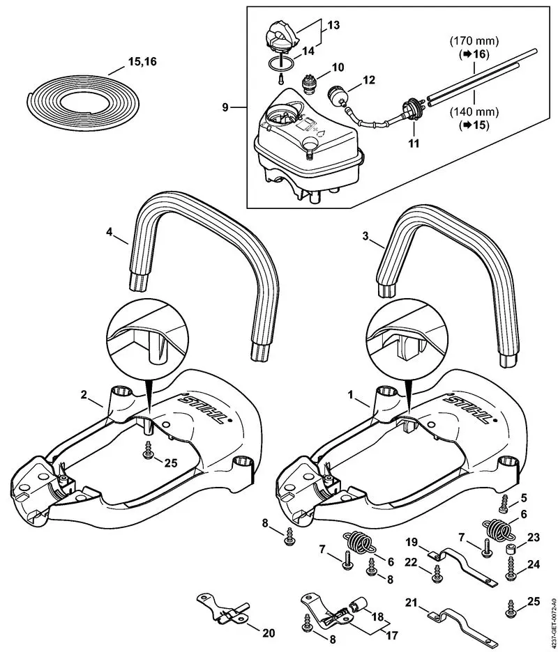 Stihl HS82T - Handle Frame