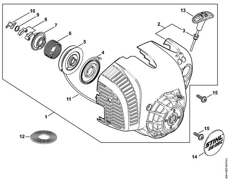 Stihl BG86 C-E - Rewind Starter