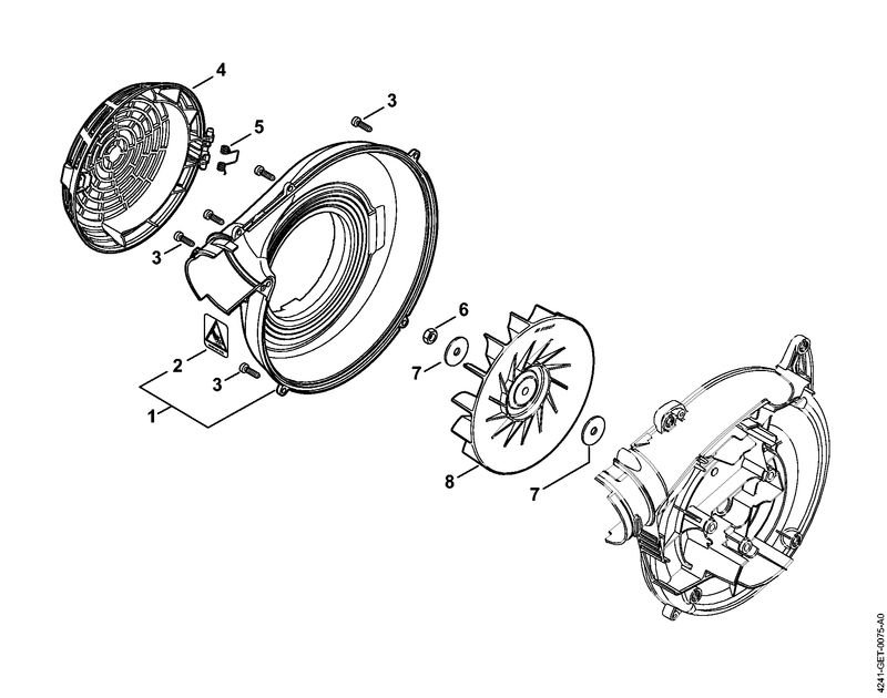 4241-GET-0075_ZGR_04_04 Stihl BG86 C-E - Fan Housing
