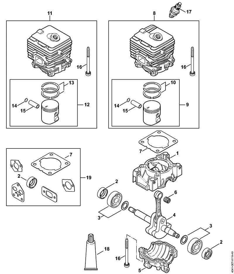 Stihl BG86 C-E - Crankcase